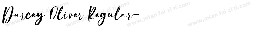 Darcey Oliver Regular字体转换